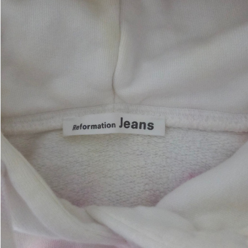 Reformation Tanner Hoodie Pastel Tie Dye Organic Cotton Creamsicle Sz‎ S - Picture 5 of 8